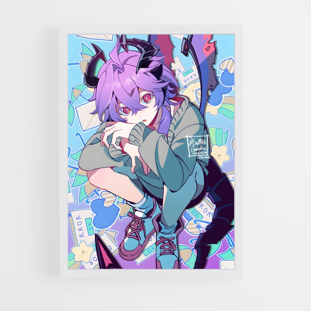 Poster La Plume Enchantée – affiche Genshin impact (vue 3)